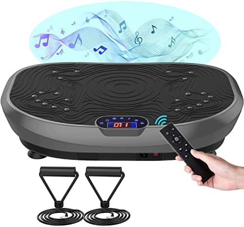 Curved vibration plate in graphite gray